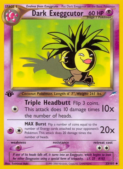 Dark Exeggutor – Neo Destiny nr 033/105 (Standard)