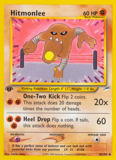 Hitmonlee – Neo Destiny nr 042/105 (Standard)
