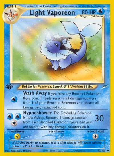 Light Vaporeon – Neo Destiny nr 052/105 (Standard)