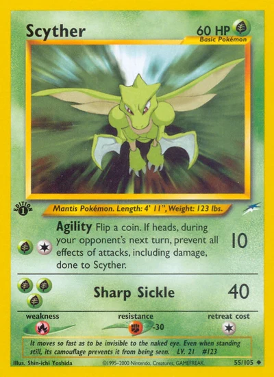 Scyther – Neo Destiny nr 055/105 (Standard)