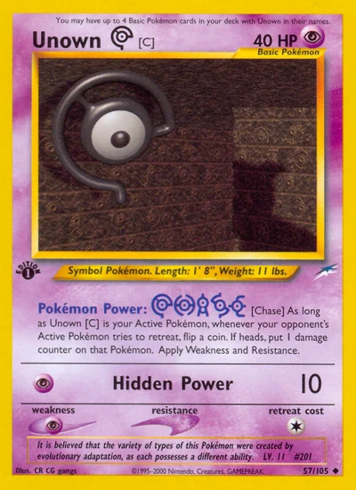 Unown [C] – Neo Destiny nr 057/105 (Standard)