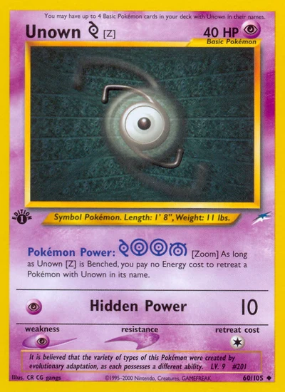 Unown [Z] – Neo Destiny nr 060/105 (Standard)