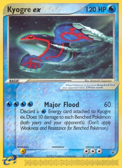 Kyogre ex – Nintendo Black Star Promos nr 001 (Standard)
