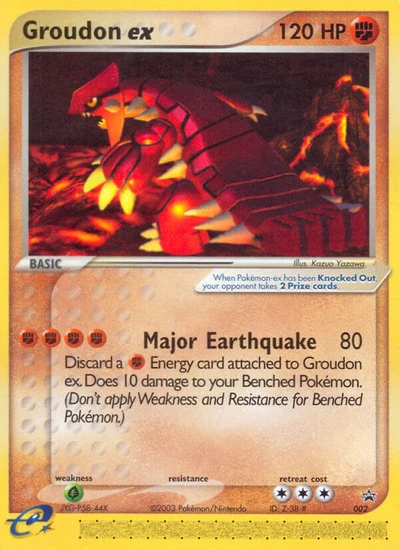 Groudon ex – Nintendo Black Star Promos nr 002 (Standard)