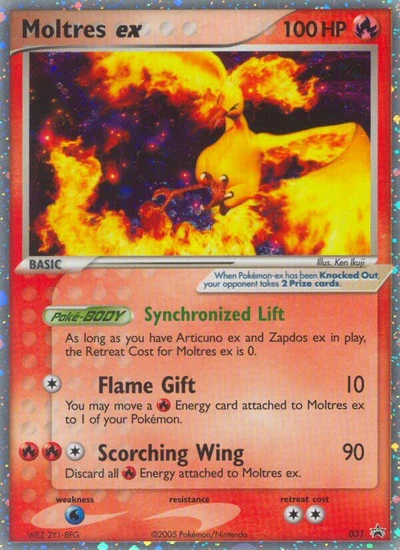 Moltres ex – Nintendo Black Star Promos nr 031 (Standard)