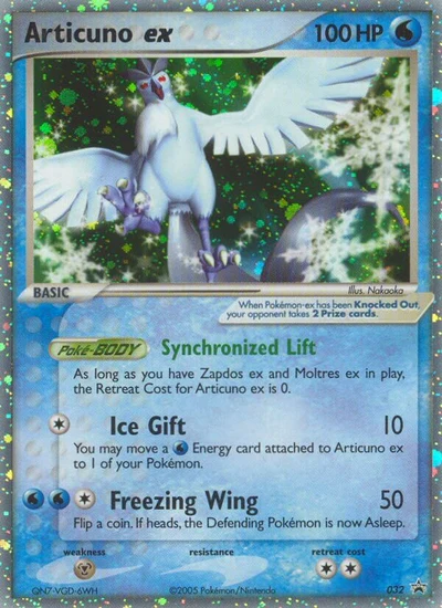 Articuno ex – Nintendo Black Star Promos nr 032 (Standard)