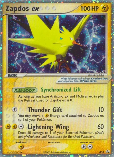 Zapdos ex – Nintendo Black Star Promos nr 033 (Standard)