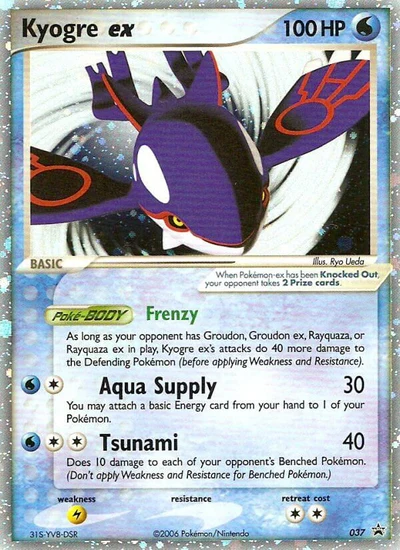 Kyogre ex – Nintendo Black Star Promos nr 037 (Standard)