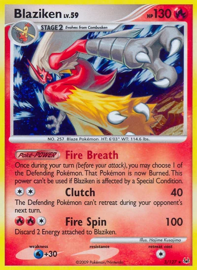 Blaziken – Platinum nr 003/127 (Standard)