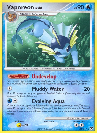 Vaporeon – Rising Rivals nr 034/111 (Standard)