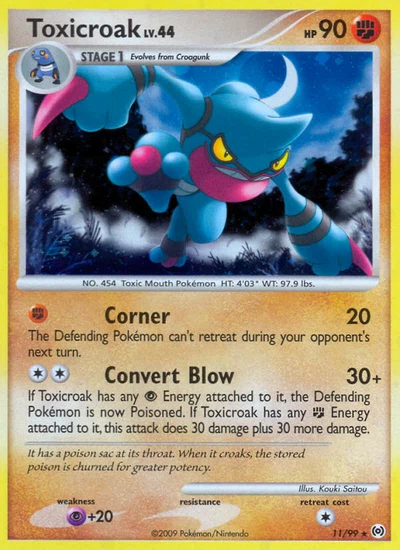 Toxicroak – Arceus nr 011/099 (Standard)