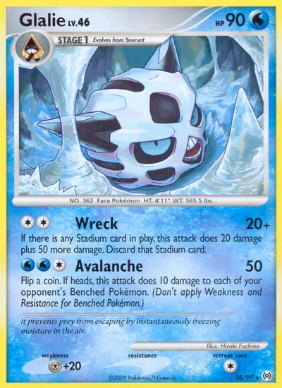 Glalie – Arceus nr 018/099 (Standard)