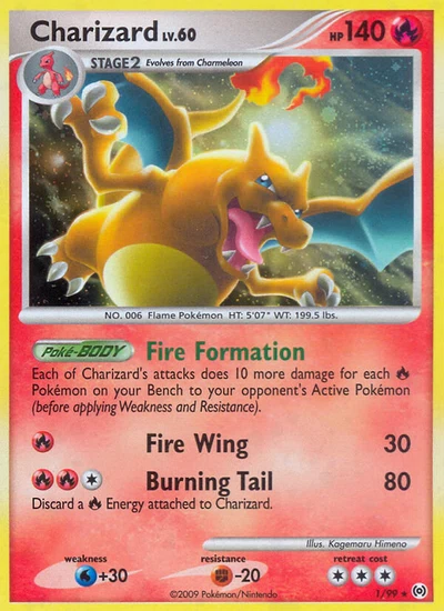 Charizard – Arceus nr 001/099 (Standard)