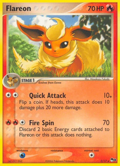 Flareon – POP Series 3 nr 002/017 (Standard)