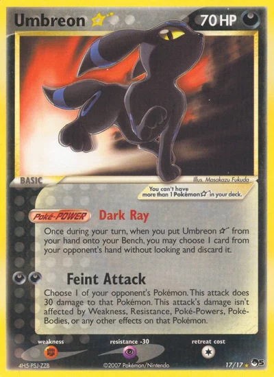 Umbreon ★ – POP Series 5 nr 017/017 (Standard)