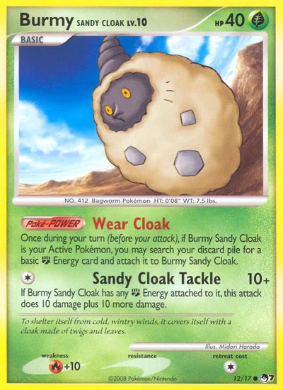 Burmy Sandy Cloak – POP Series 7 nr 012/017 (Standard)