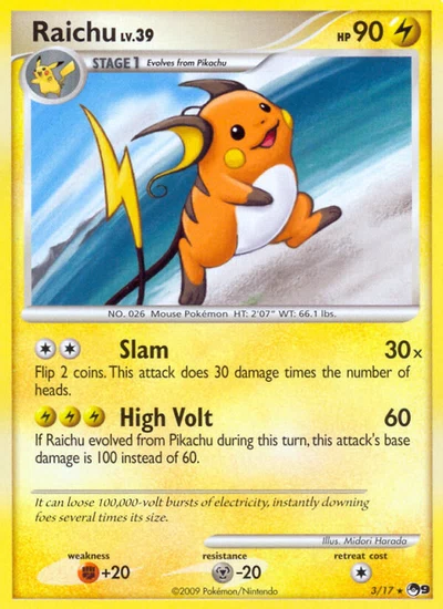 Raichu – POP Series 9 nr 003/017 (Standard)