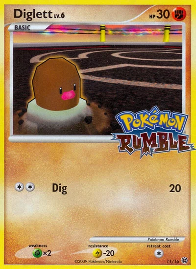 Diglett – Pokémon Rumble nr 011/016 (Standard)