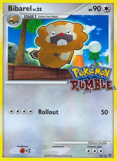 Bibarel – Pokémon Rumble nr 016/016 (Standard)