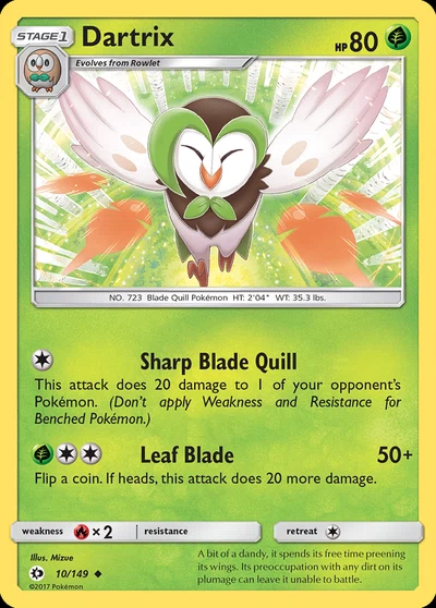 Dartrix – Sun & Moon nr 010/149 (Standard)