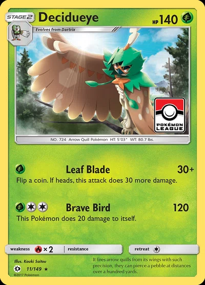 Decidueye – Sun & Moon nr 011/149 (Standard)