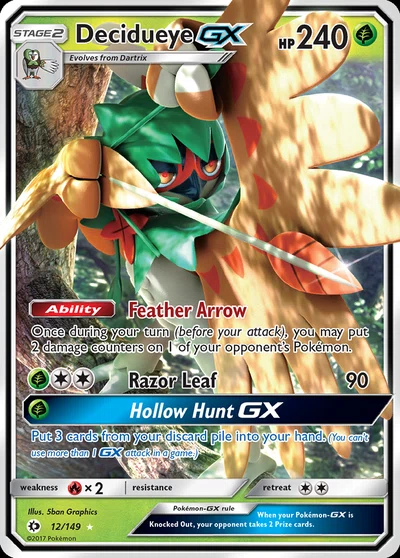 Decidueye-GX – Sun & Moon nr 012/149 (Standard)