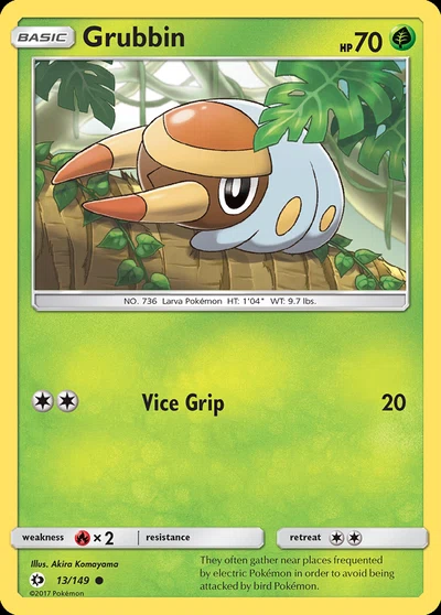 Grubbin – Sun & Moon nr 013/149 (Standard)