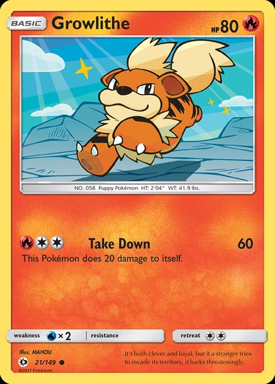 Growlithe – Sun & Moon nr 021/149 (Standard)