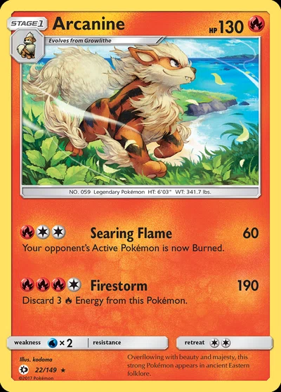 Arcanine – Sun & Moon nr 022/149 (Standard)