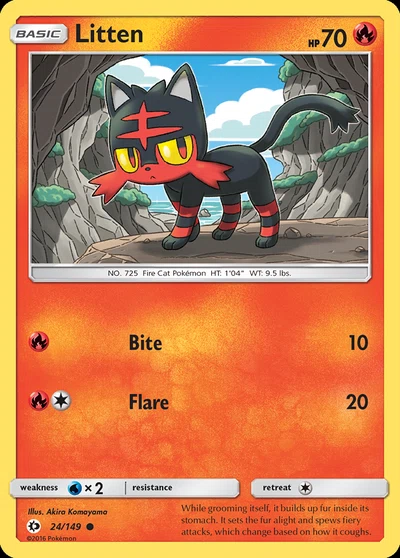 Litten – Sun & Moon nr 024/149 (Standard)