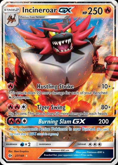 Incineroar-GX – Sun & Moon nr 027/149 (Standard)
