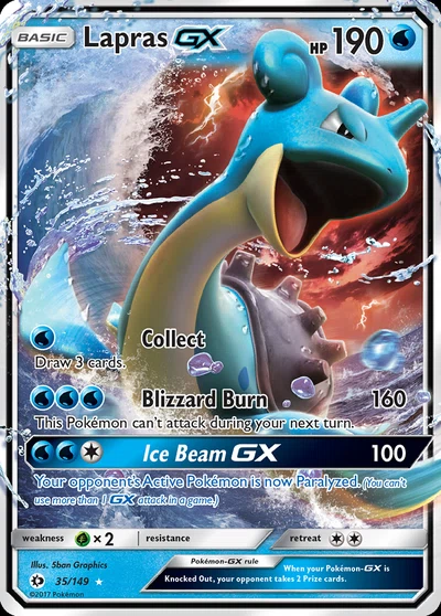 Lapras-GX – Sun & Moon nr 035/149 (Standard)