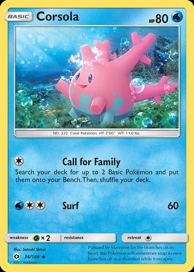 Corsola – Sun & Moon nr 036/149 (Standard)