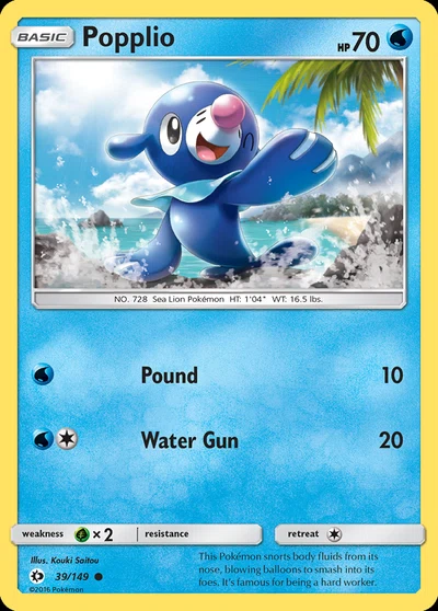 Popplio – Sun & Moon nr 039/149 (Standard)