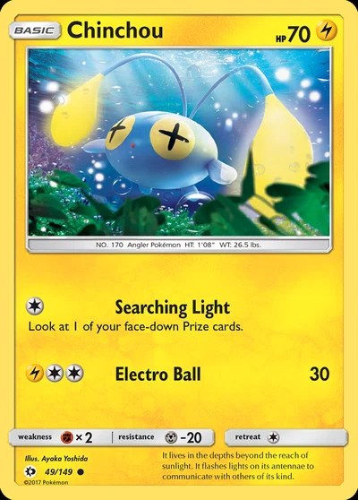 Chinchou – Sun & Moon nr 049/149 (Standard)
