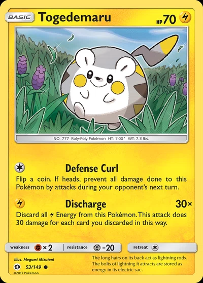 Togedemaru – Sun & Moon nr 053/149 (Standard)