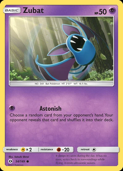 Zubat – Sun & Moon nr 054/149 (Standard)