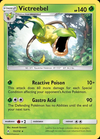 Victreebel – Unbroken Bonds nr 015/214 (Standard)