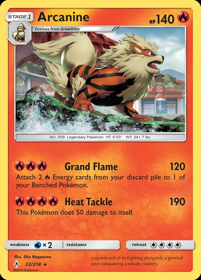 Arcanine – Unbroken Bonds nr 022/214 (Standard)