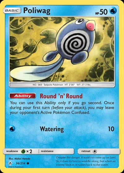 Poliwag – Unbroken Bonds nr 036/214 (Standard)