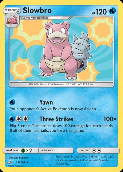 Slowbro – Unbroken Bonds nr 043/214 (Standard)