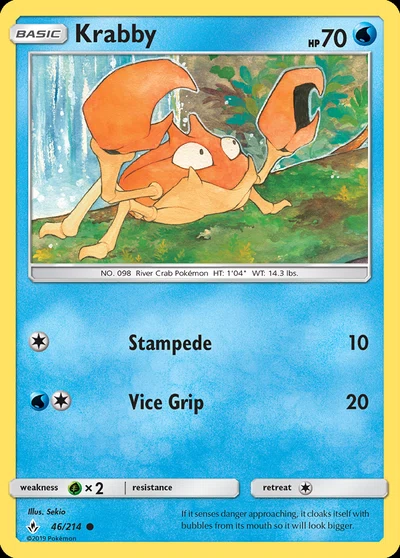 Krabby – Unbroken Bonds nr 046/214 (Standard)