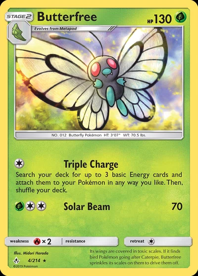 Butterfree – Unbroken Bonds nr 004/214 (Standard)
