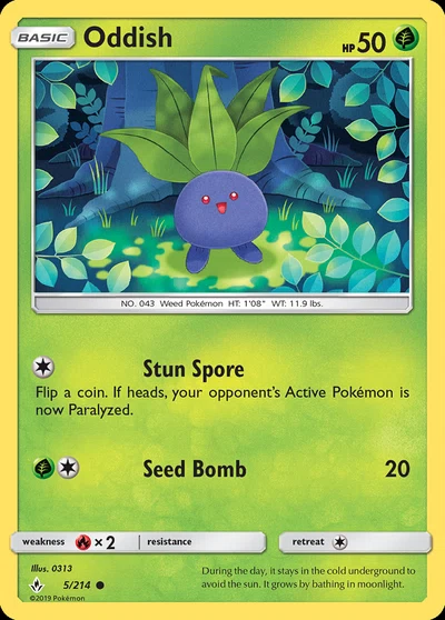 Oddish – Unbroken Bonds nr 005/214 (Standard)