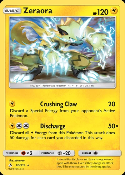 Zeraora – Unbroken Bonds nr 060/214 (Standard)