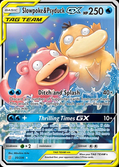 Slowpoke & Psyduck-GX – Unified Minds nr 035/236 (Standard)