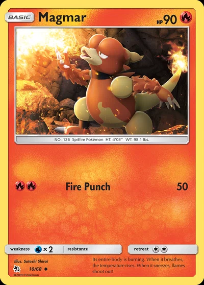 Magmar – Hidden Fates nr 010/068 (Standard)