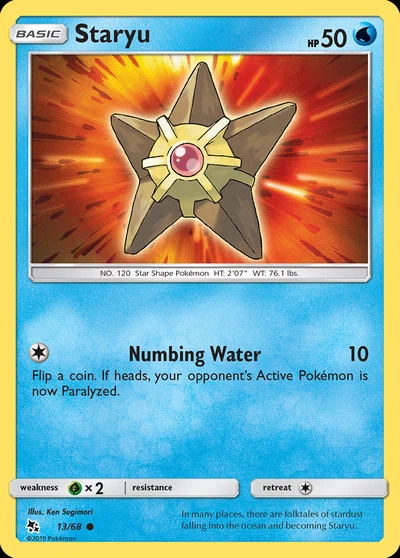 Staryu – Hidden Fates nr 013/068 (Standard)
