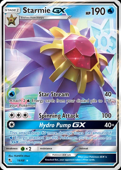 Starmie-GX – Hidden Fates nr 014/068 (Standard)