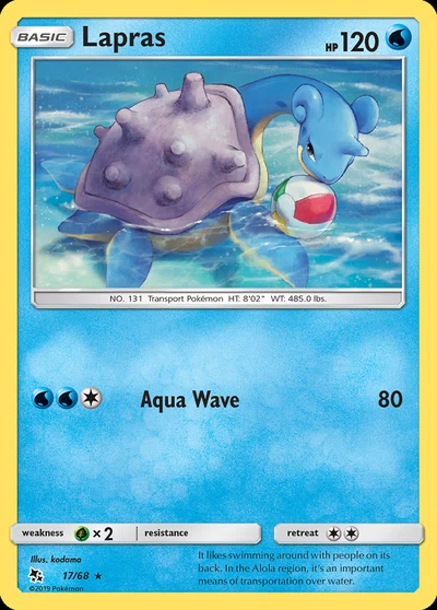 Lapras – Hidden Fates nr 017/068 (Standard)